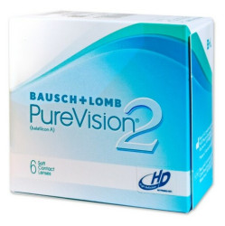 PUREVISION 2 HD měsíční 6 čoček, Zakřivení: 8,6, Počet dioptrií: -10,00, Počet kusů v balení: 6 ks, Průměr: 14,0