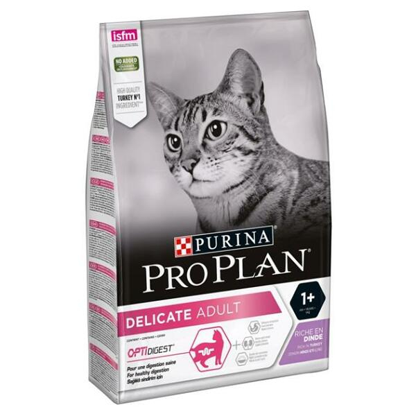 PURINA PRO PLAN  Delicate turkey granule pro kočky 3 kg