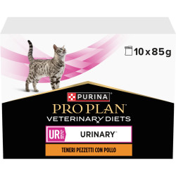 Purina Pro Plan Veterinární diety UR Urinary kapsičky pro kočky kuře 10x85 g