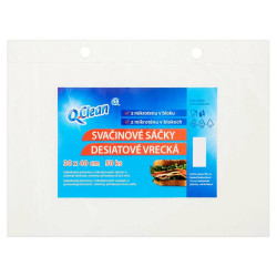 Q CLEAN Mikrotenové sáčky 30 x 40 cm 10 my 50 kusů