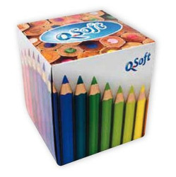 Q SOFT Papírové kapesníky 3-vrstvé Color 60 ks