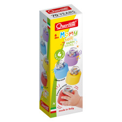 Quercetti Momy Soft Happy Sound - měkké kostky se zvukem - 4 ks