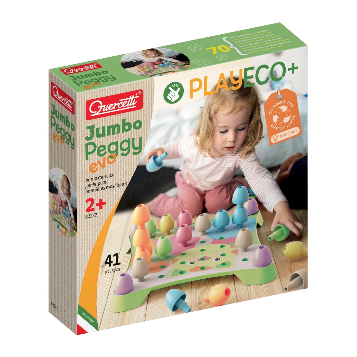 Quercetti PlayEco - Jumbo Peggy Evo - mozaika