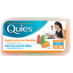 QUIES Pěnové chrániče sluchu 3 páry
