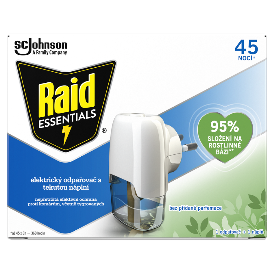 RAID Essentials elektrický odpařovač s tekutou náplní 45 nocí