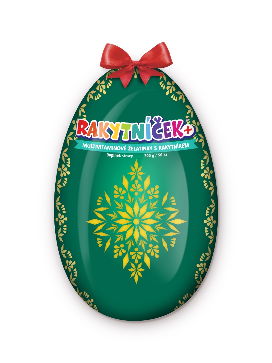 Rakytníček Multivitaminové želatinky s rakytníkem 50 ks tyrkysové vejce 2026