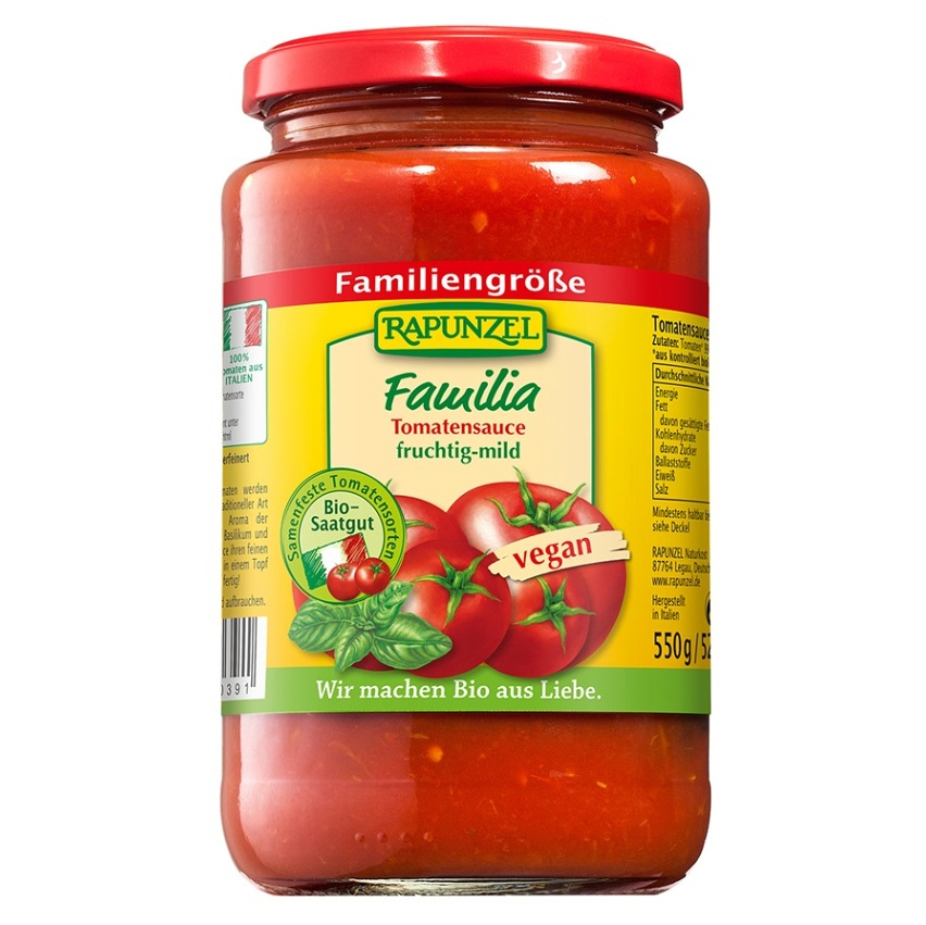 RAPUNZEL Familia omáčka na těstoviny BIO 550 g