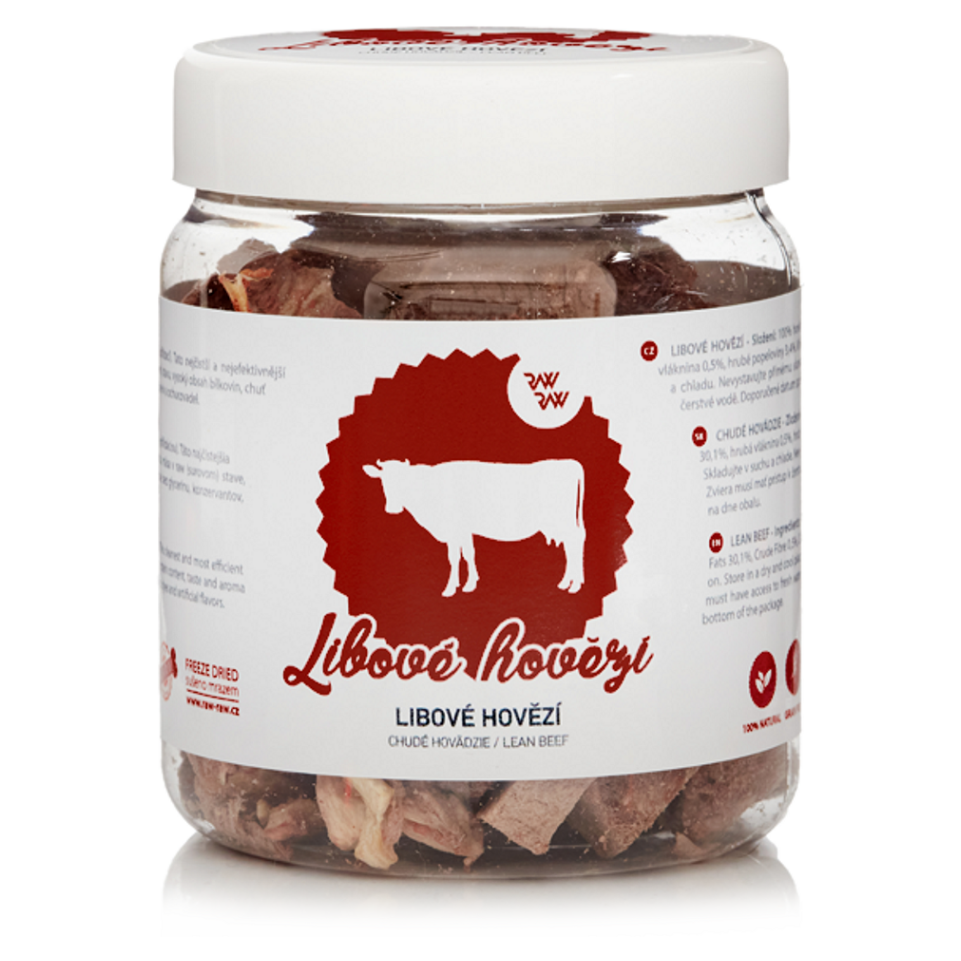 RAW RAW Pochoutka mrazem sušené hovězí libové maso 70 g
