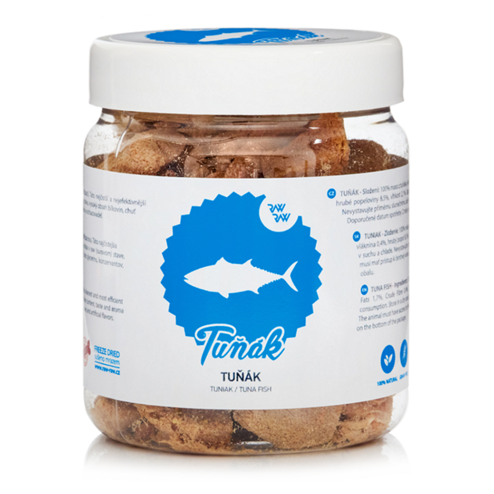 RAW RAW Pochoutka mrazem sušené maso z tuňáka 70 g