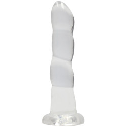RealRock Dildo s přísavkou Majestic, průhledné 17 cm