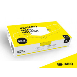 REHABIQ České jednorázové nano roušky s účinností 12 hodin 10 ks