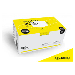 REHABIQ České jednorázové nano roušky s účinností 12 hodin 50 ks