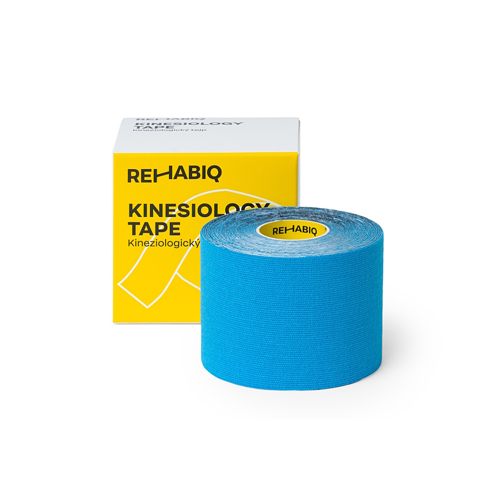 REHABIQ Kinesiology tape tejpovací páska modrá 5 cm x 5 m