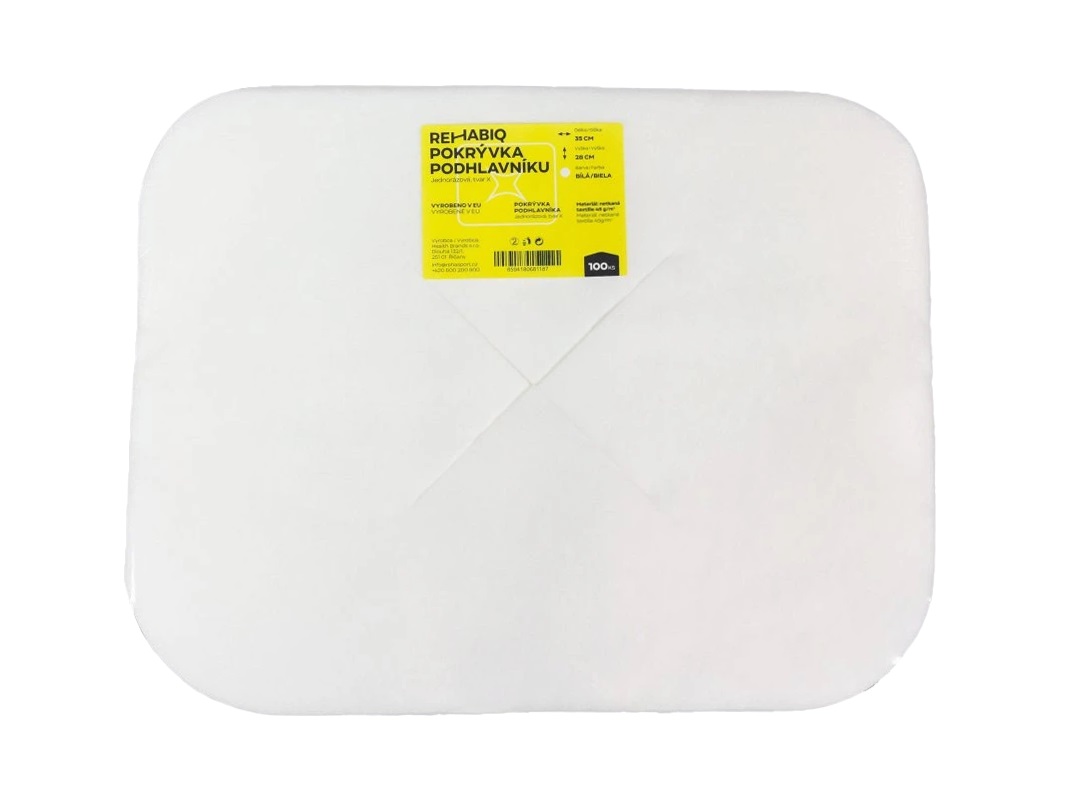 Rehabiq Pokrývka podhlavníku, jednorázová, tvar X, 100 ks