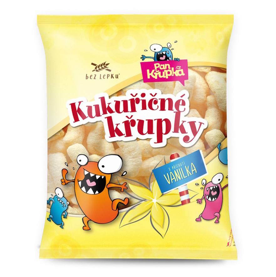 REJ Křupky kukuřičné s příchutí vanilky 90 g