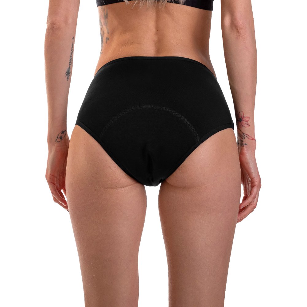 Repetky Menstruační kalhotky s merinem, vysoké, pro silnou menstruaci XS