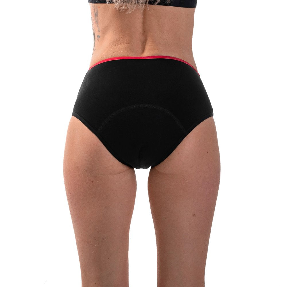 Repetky Menstruační kalhotky s merinem, vysoké, pro střední menstruaci XS