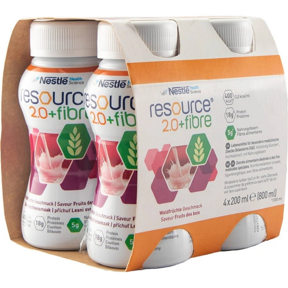 RESOURCE 2,0 kcal Fibre lesní plody 4x200 ml