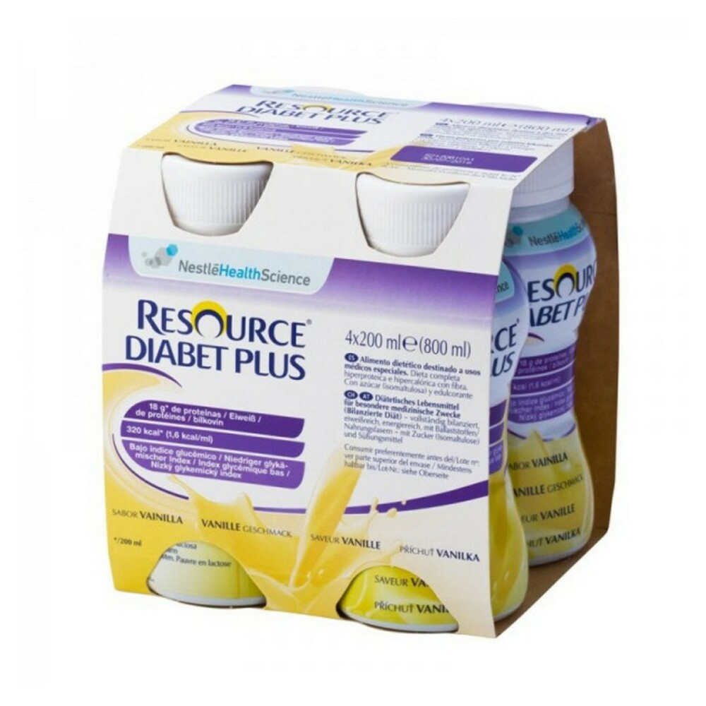 RESOURCE Diabet plus vanilka 4 x 200ml