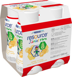 RESOURCE Resource Junior Fibre perorální roztok Vanilka 4 x 200 ml