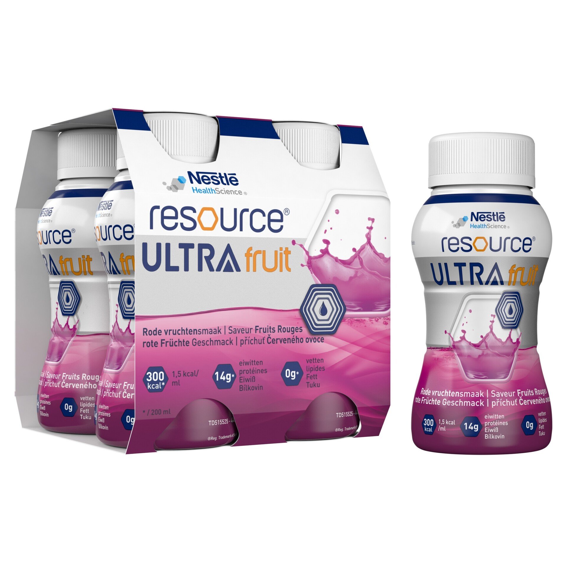 RESOURCE Ultra Fruit Červené ovoce příchuť por.s. 4 x 200 ml