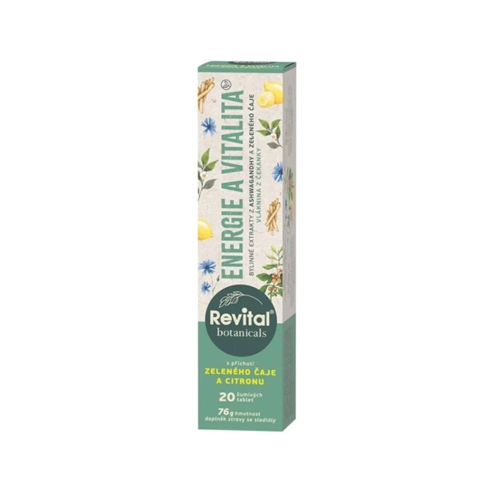 REVITAL Botanicals energie a vitalita 20 šumivých tablet
