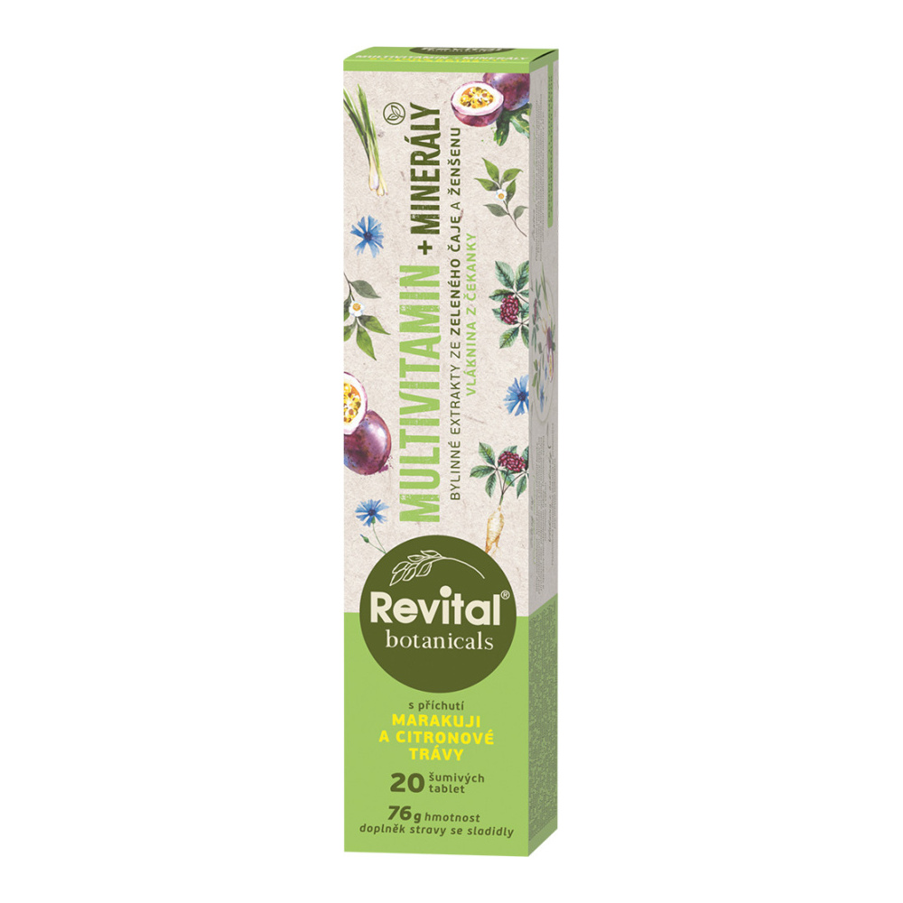 Revital Botanicals multivitamín + minerály 20 šumivých tablet