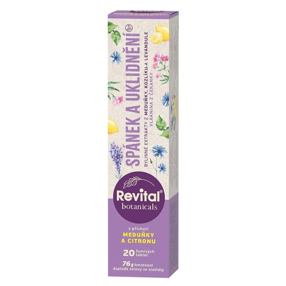 REVITAL Botanicals spánek a uklidnění 20 šumivých tablet