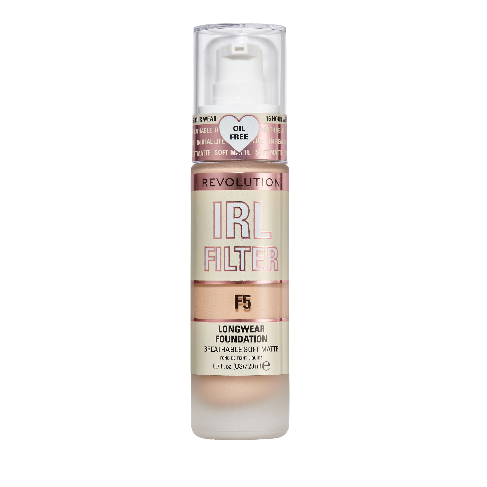 REVOLUTION Dlouhotrvající make-up IRL Filter Odstín: F5 23 ml