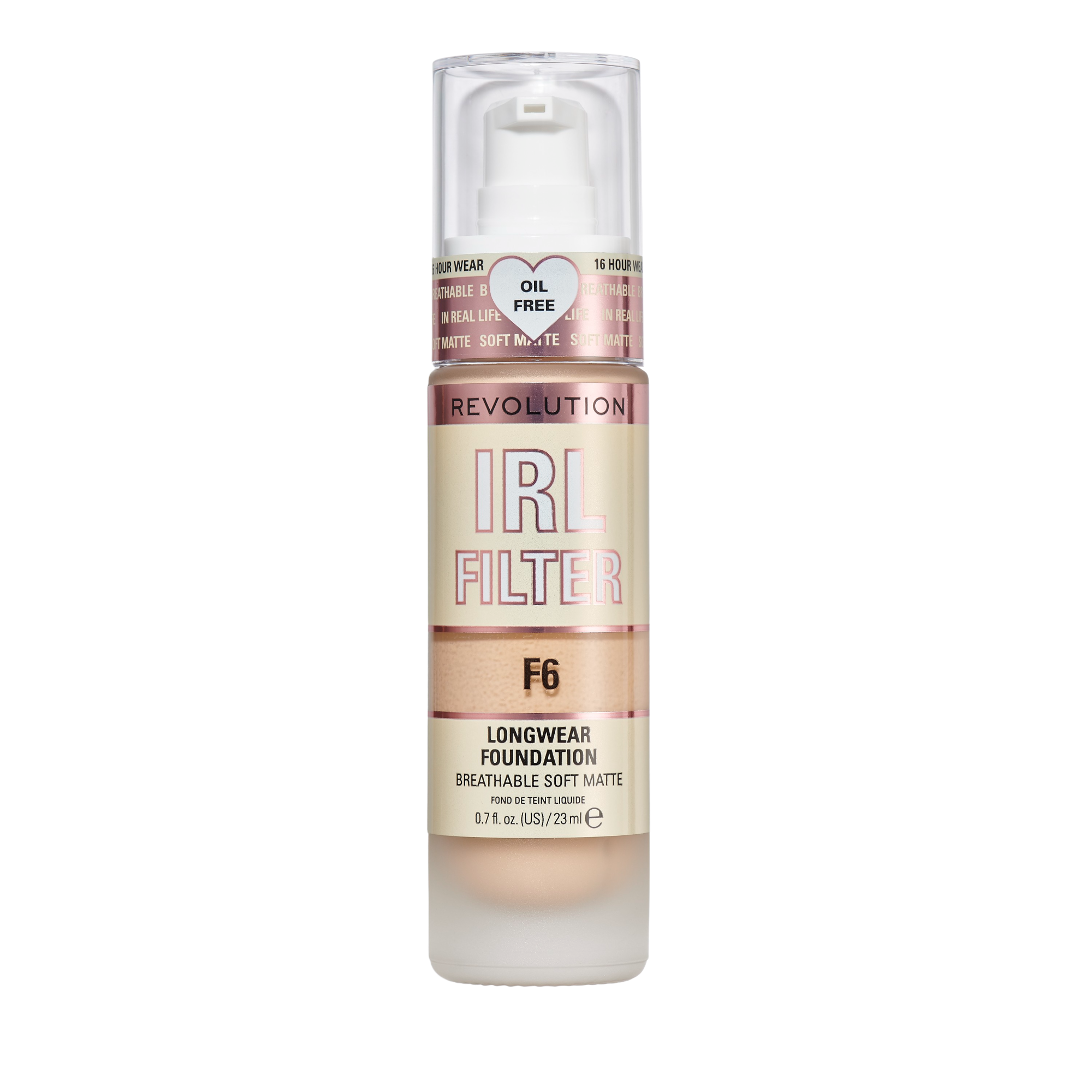 REVOLUTION Dlouhotrvající make-up IRL Filter Odstín: F6 23 ml