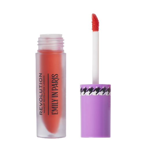 REVOLUTION Emily In Paris, Mimosa Orange Rouge, Tekutá rtěnka a tvářenka 3 ml
