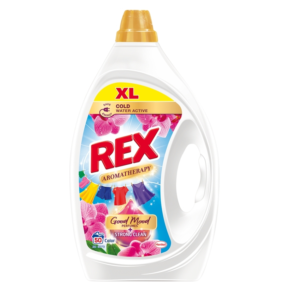 REX Aromatherapy Prací gel Orchid Color 50 praní 2,25 l