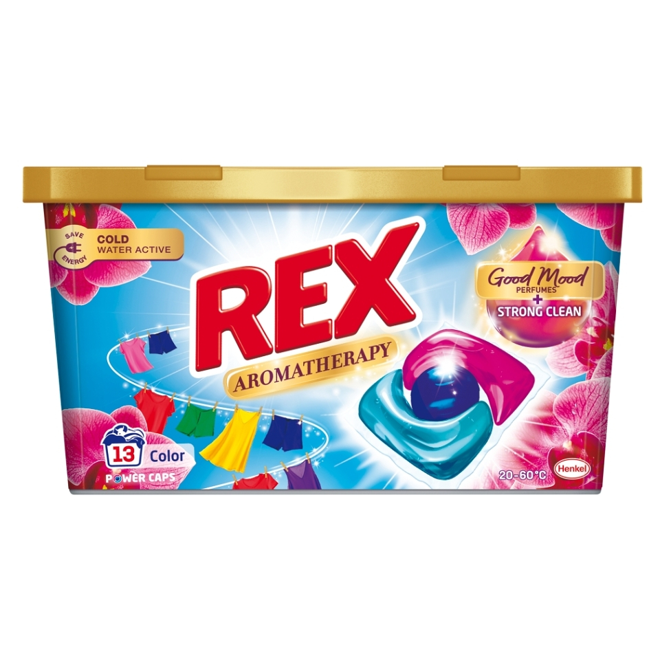 REX Aromatherapy Prací kapsle Orchid Color 13 praní