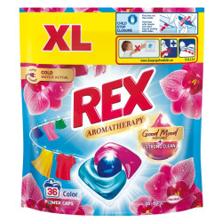 REX Aromatherapy Prací kapsle Orchid Color 36 praní