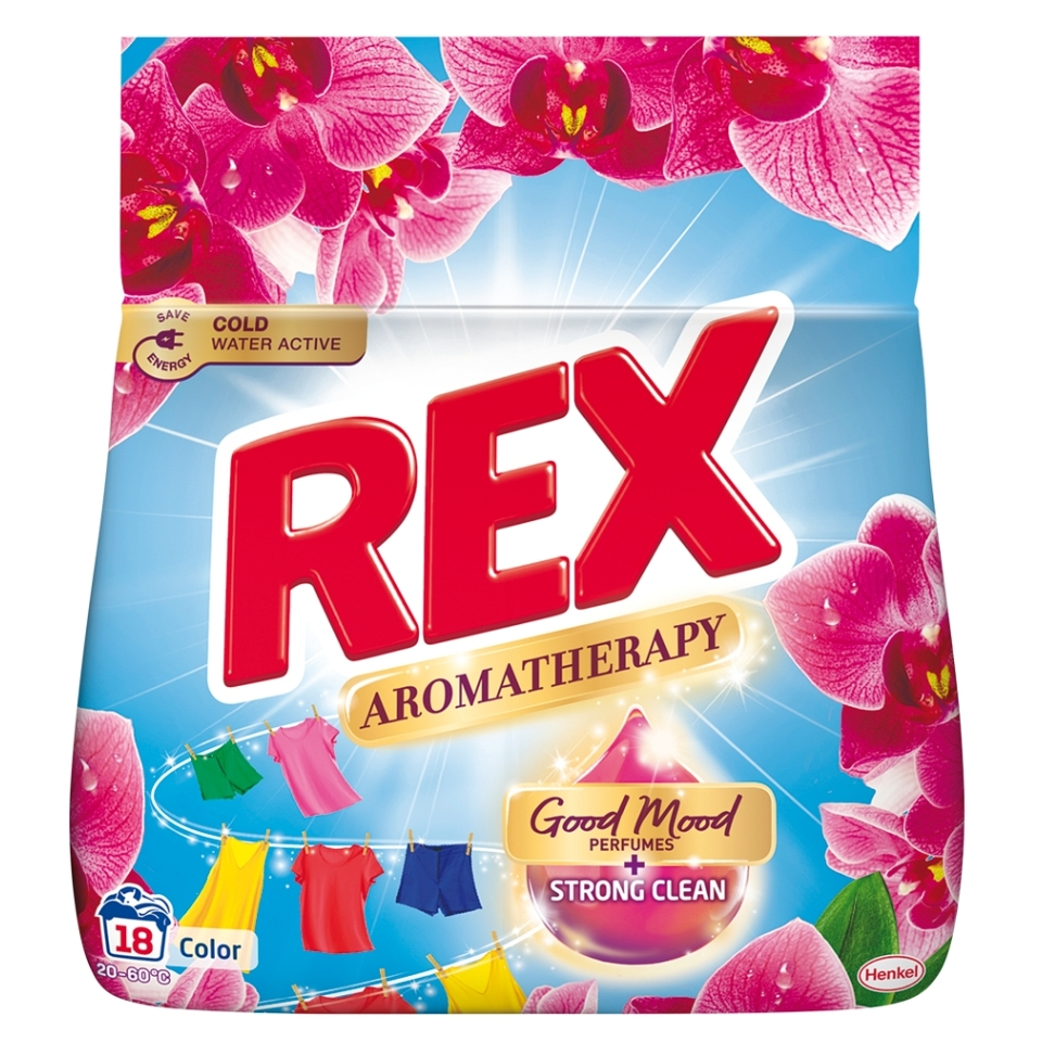 REX Prací prášek Aromatherapy Orchid Color Box 18 praní 990 g