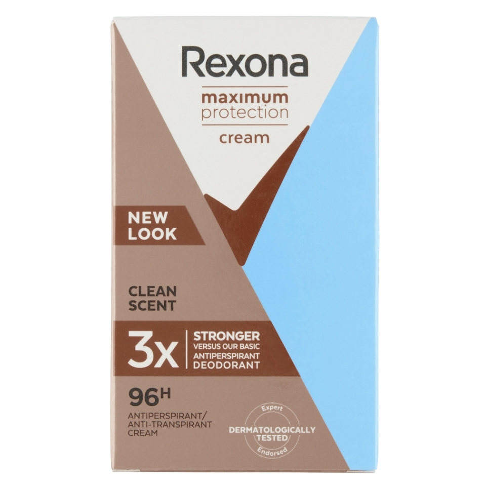 REXONA Clean Scent Tuhý krémový antiperspirant 45 ml