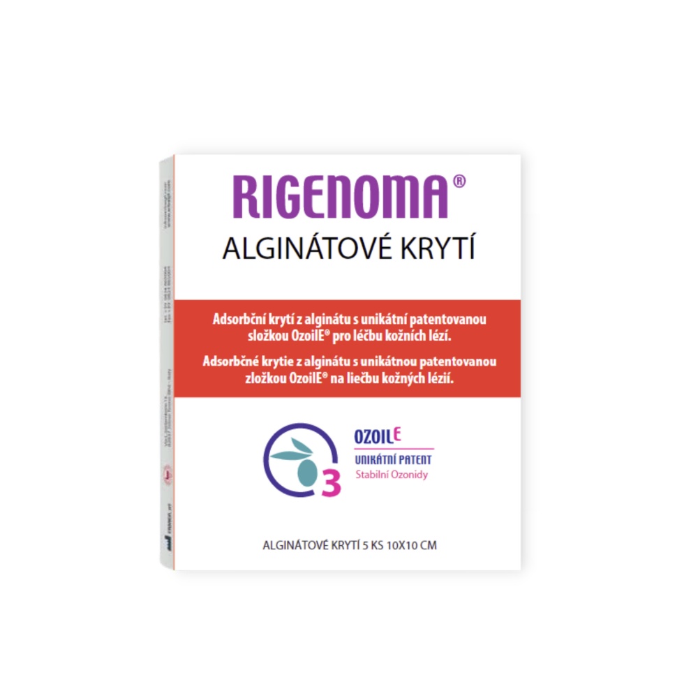RIGENOMA alginátové krytí s OZOILE 5 ks