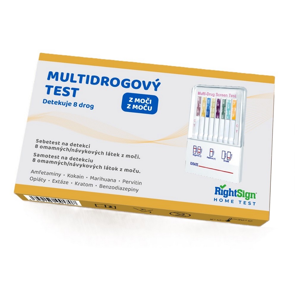 RightSign Biotest Multidrogový test z moči 1 ks