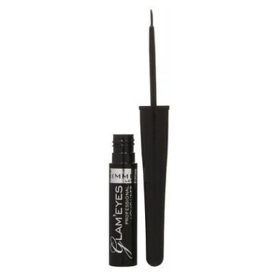 RIMMEL LONDON Glam' Eyes Tekuté oční linky 001 Black Glamour 3,5 ml