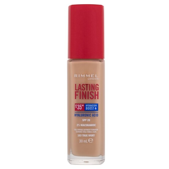 RIMMEL LONDON Lasting Finish SPF20 Make-up 35H 103 True Ivory 30 ml