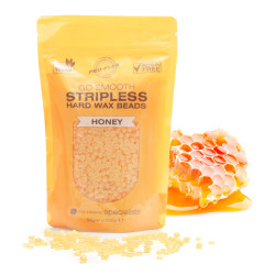 Rio Stripless hard wax beads 5x100g, HONEY Voskové pecičky