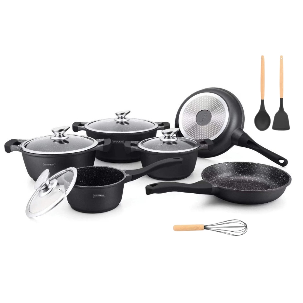 Royalty Sada nádobí 13 ks, černá