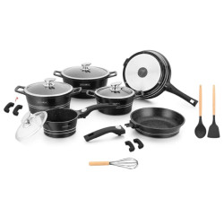 Royalty Sada nádobí 17 CLICK systém, černá
