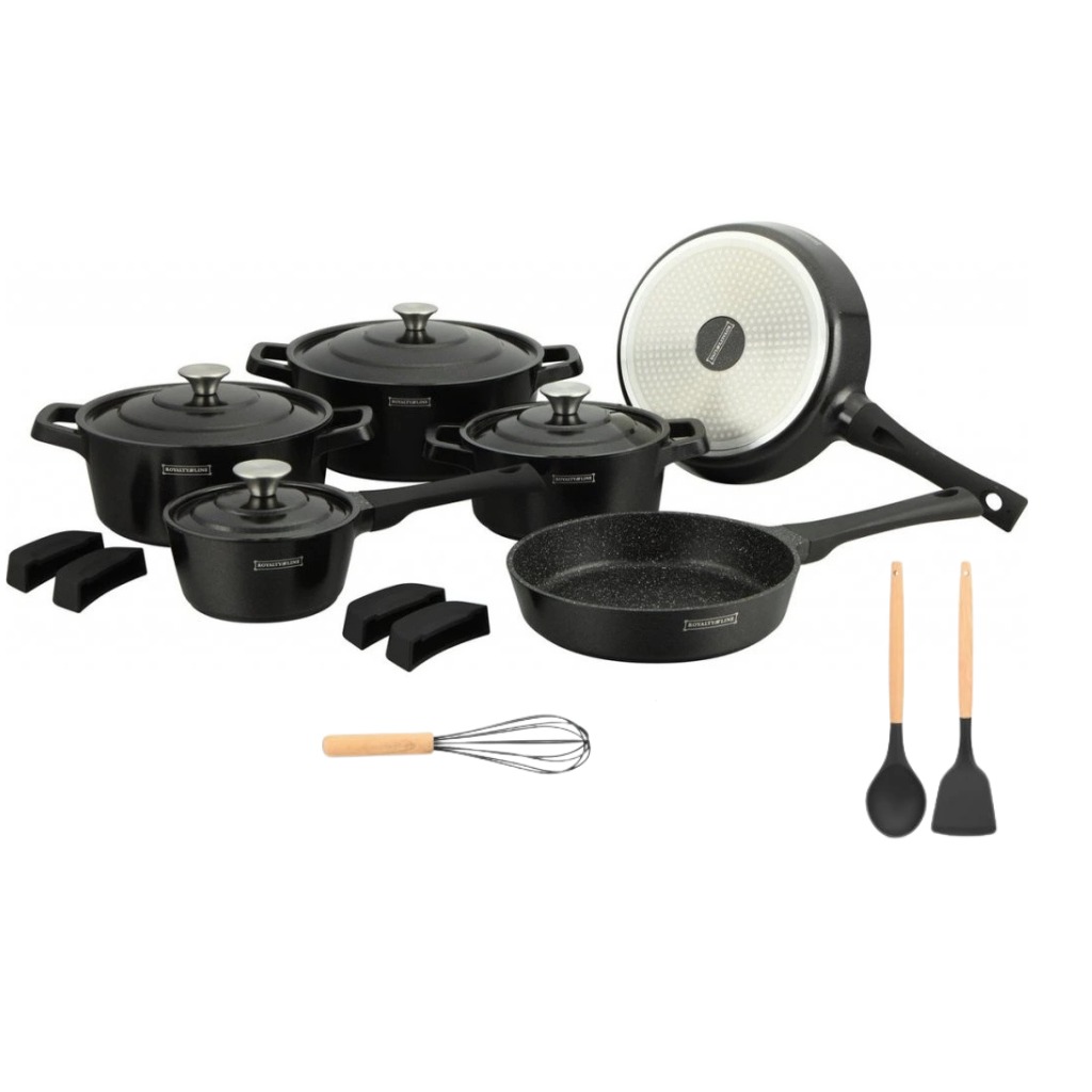 Royalty Sada nádobí 17 ks, černá
