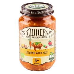 RUDOLFS Bio lasagne s hovězím masem 8m+ 190 g