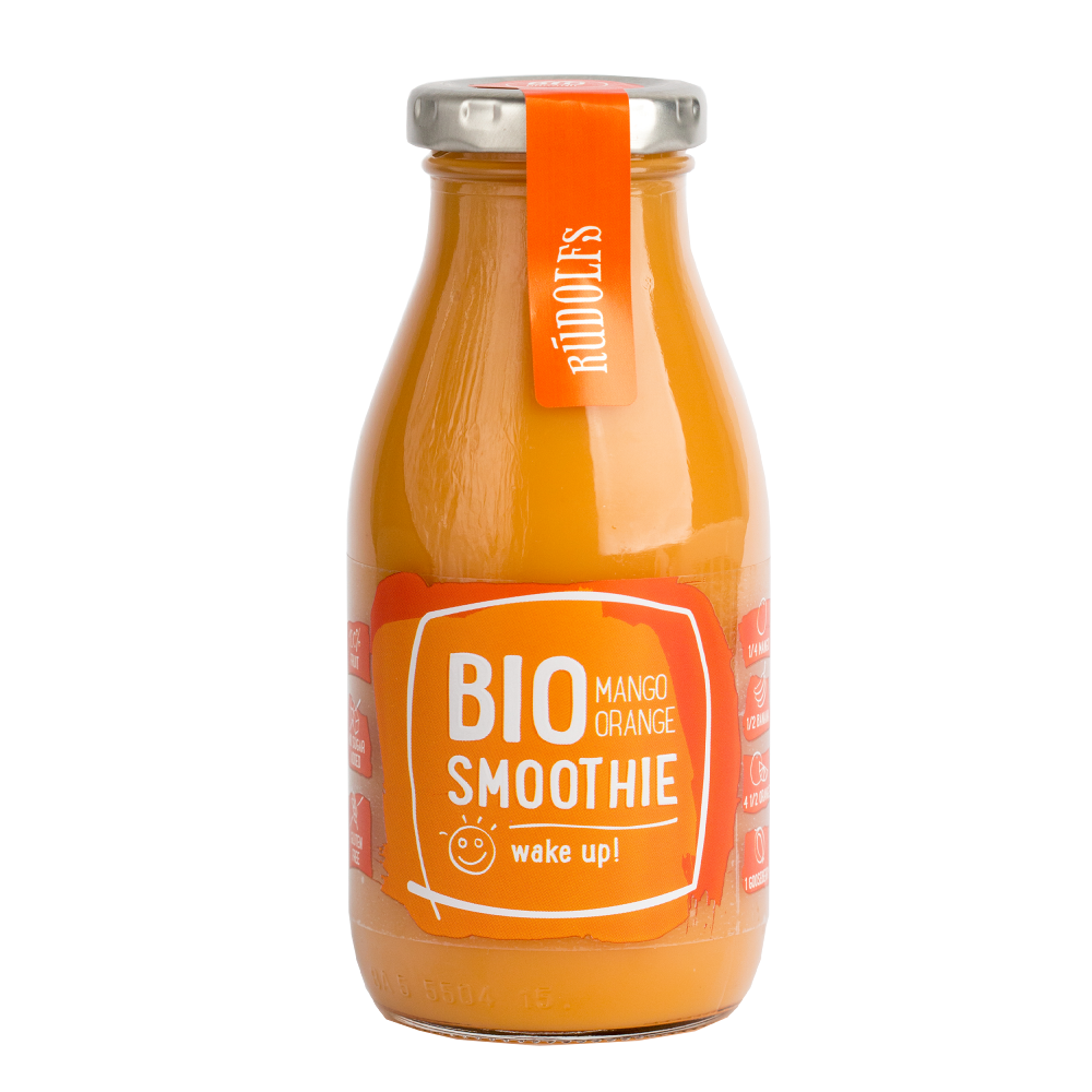 RUDOLFS Smoothie mango pomeranč BIO 260 ml