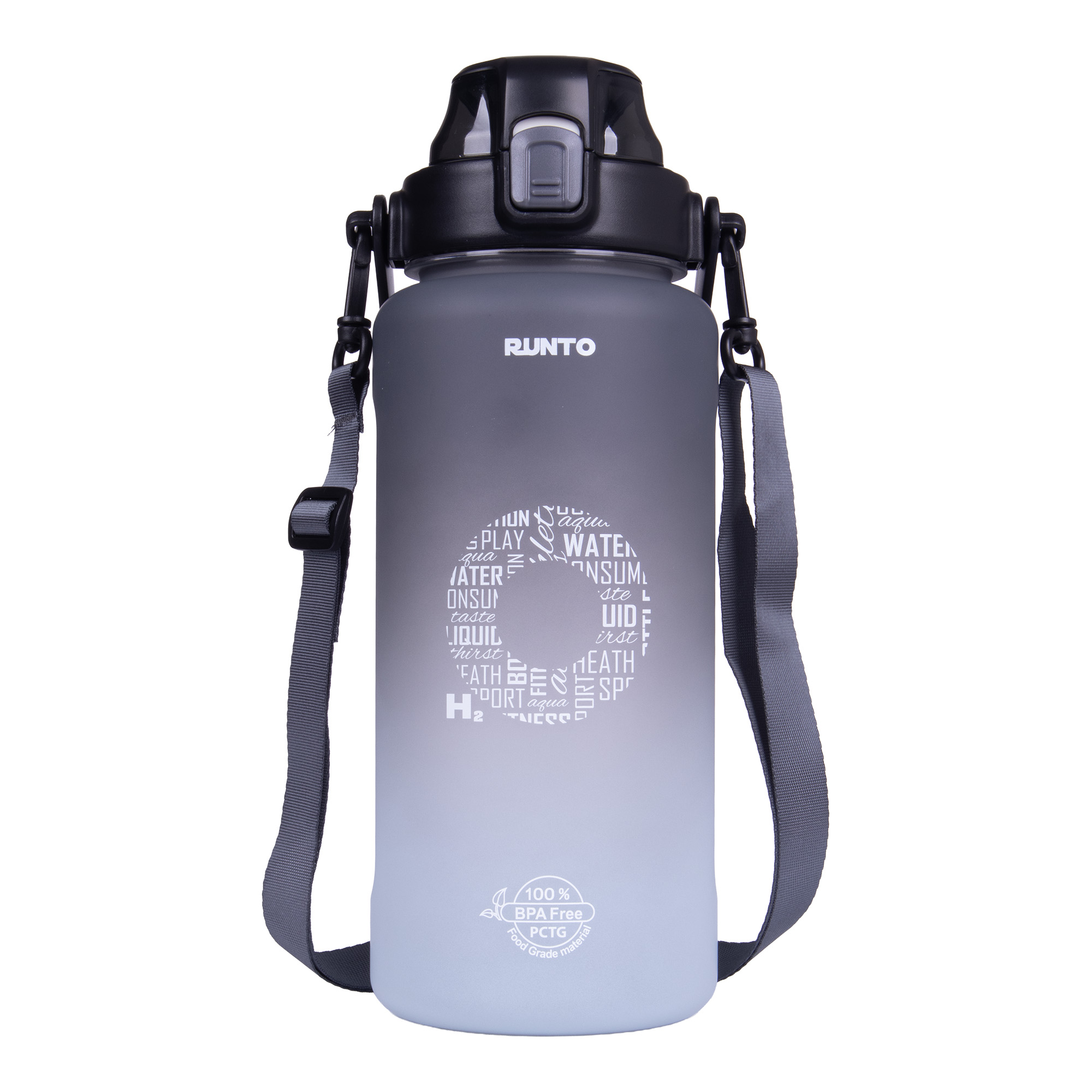 RUNTO Láhev TANKER 2000ml Grey