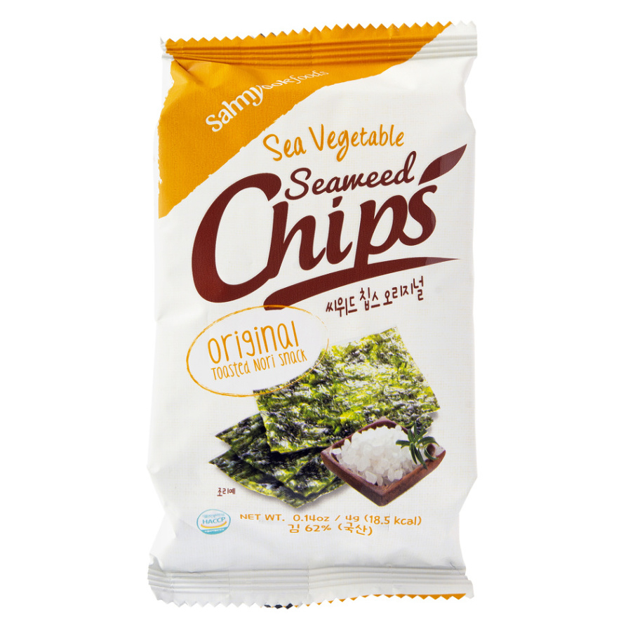 SAHMYOOK Mořské řasy snack pražené nori 4 g