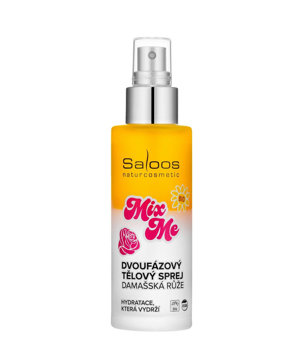 Saloos Dvoufázový tělový sprej Damašská růže 100 ml