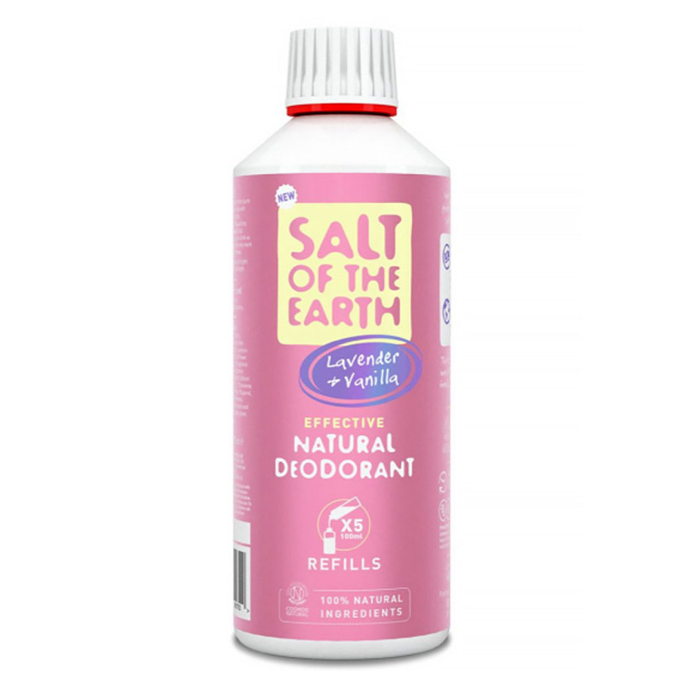 SALT OF THE EARTH Přírodní minerální deodorant Levander & Vanilla náhradní náplň 500 ml